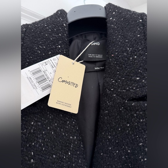 Mango Speckled Italian Wool Coat - Picture 5 of 10